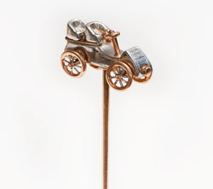 Antique Gold Platinum Car Stick Pin