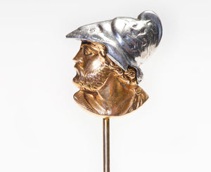 Antique Gold Platinum Soldier Stick Pin