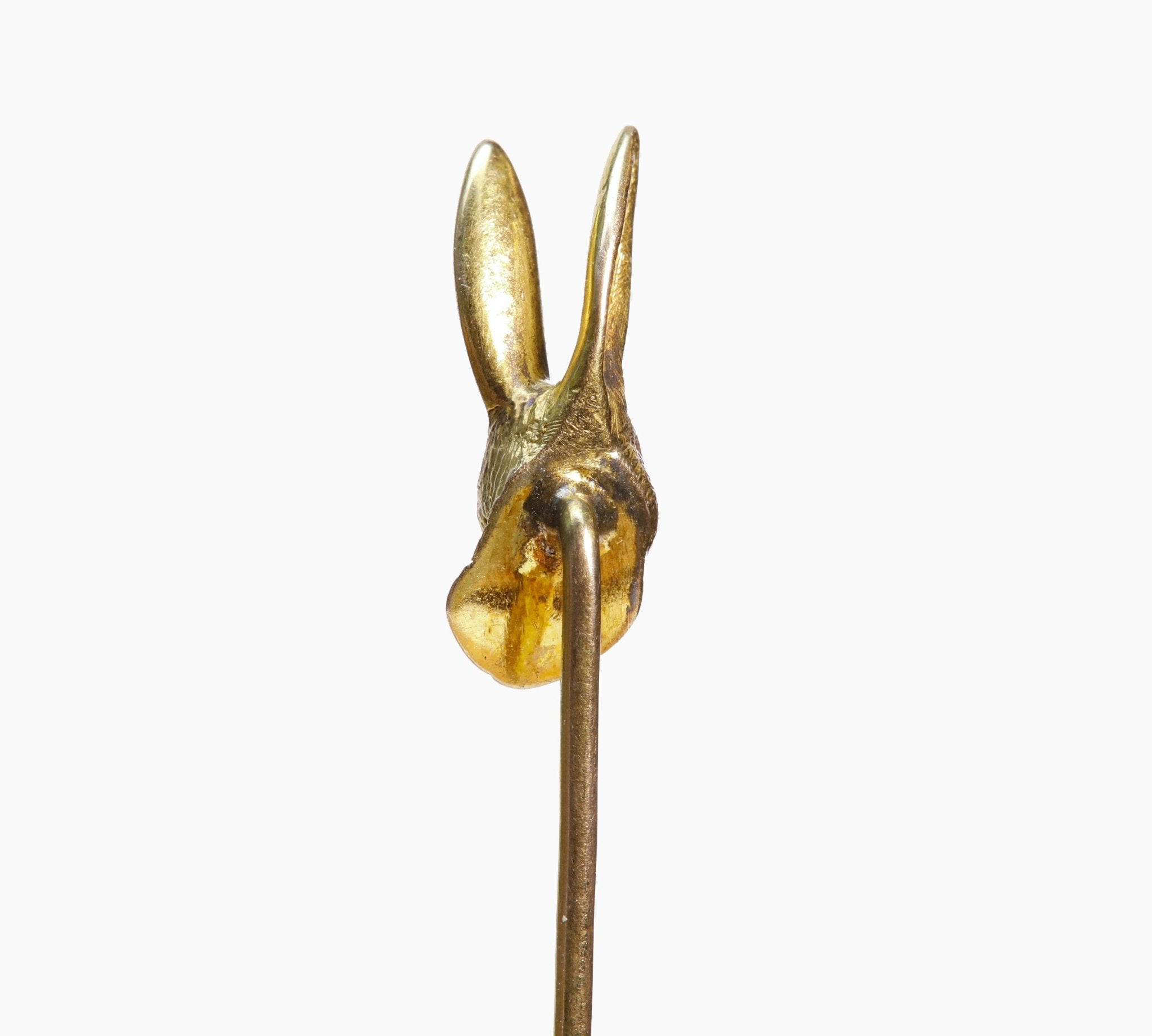 Antique Gold Rabbit Stick Pin