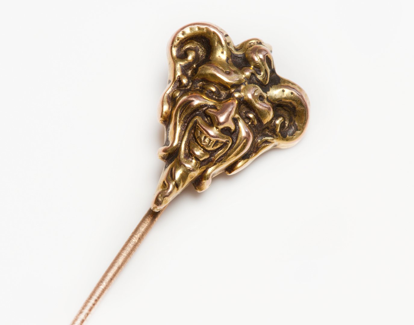 Antique Gold Satyr Stick Pin