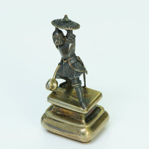 Antique Gold & Silver Warrior Seal