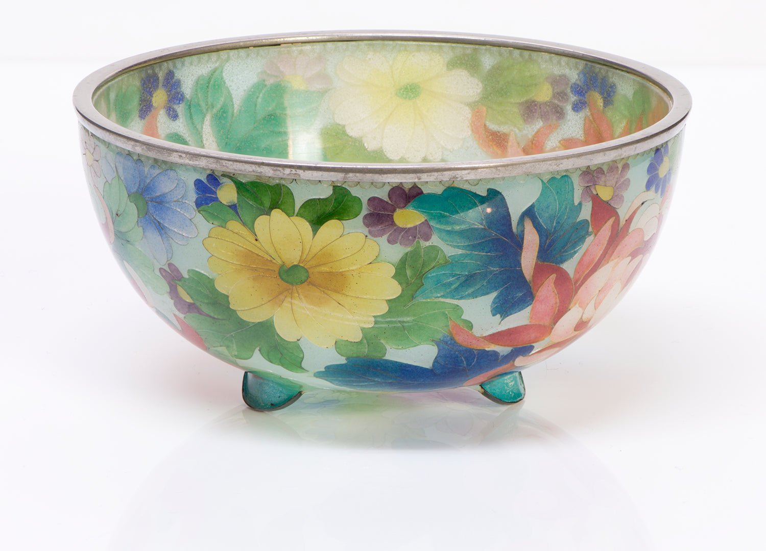 Antique Japanese Plique-a-Jour Cloisonne Bowl