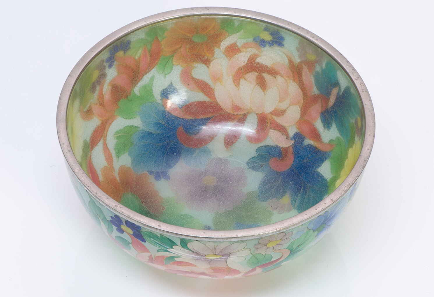 Antique Japanese Plique-a-Jour Cloisonne Bowl