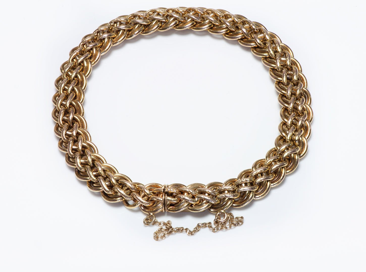Antique Russian Gold Link Bracelet - DSF Antique Jewelry