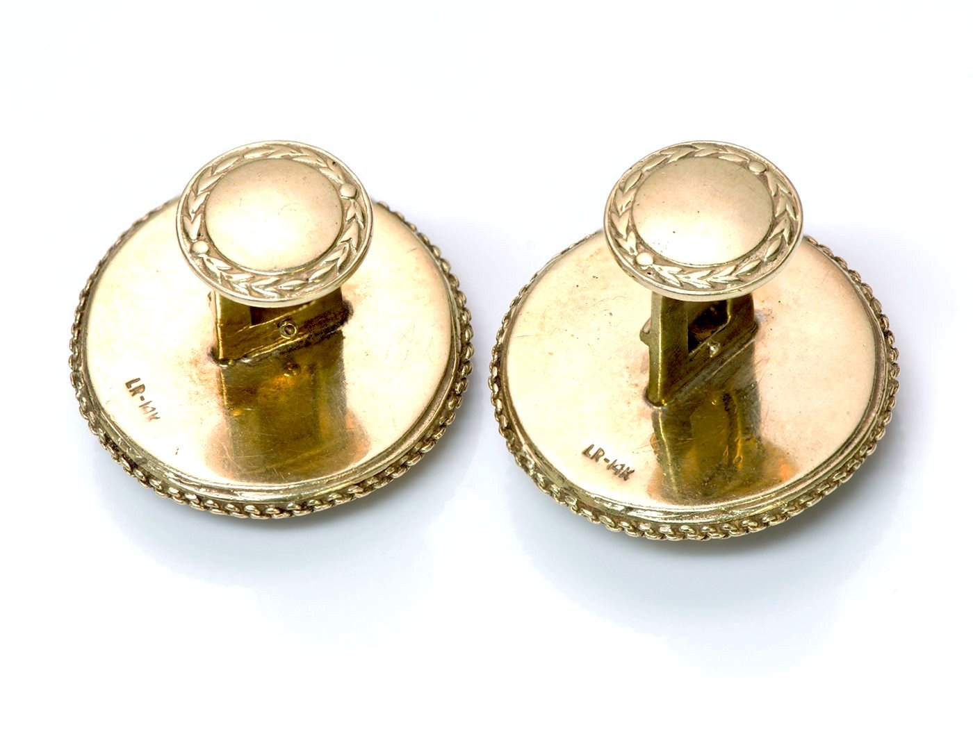 Antique Shakudo Gold Cufflinks - DSF Antique Jewelry