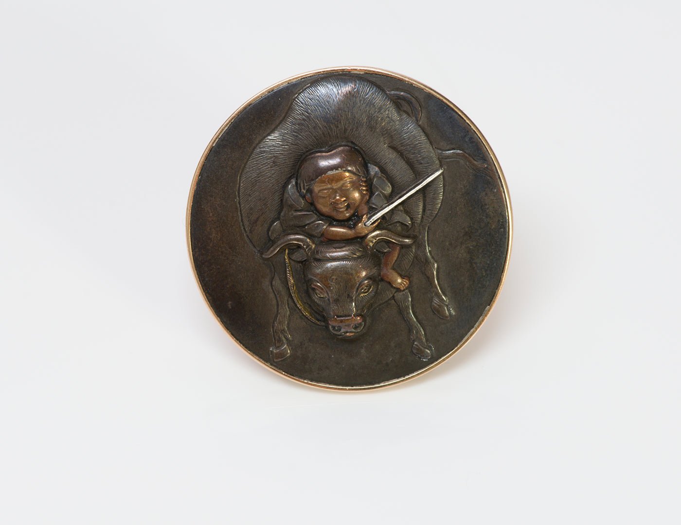 Antique Shakudō Gold Ring