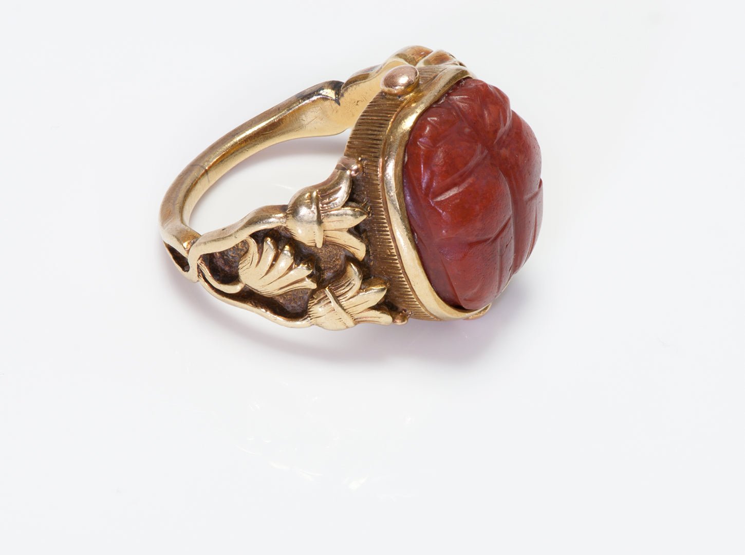 Vintage Carved Egyptian Scarab hotsell Ring