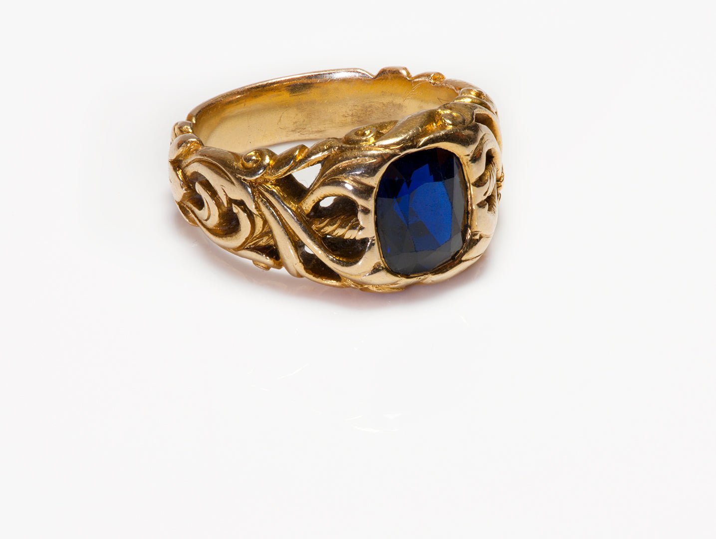 Antique Tiffany & Co. 18K Gold Sapphire Ring - DSF Antique Jewelry