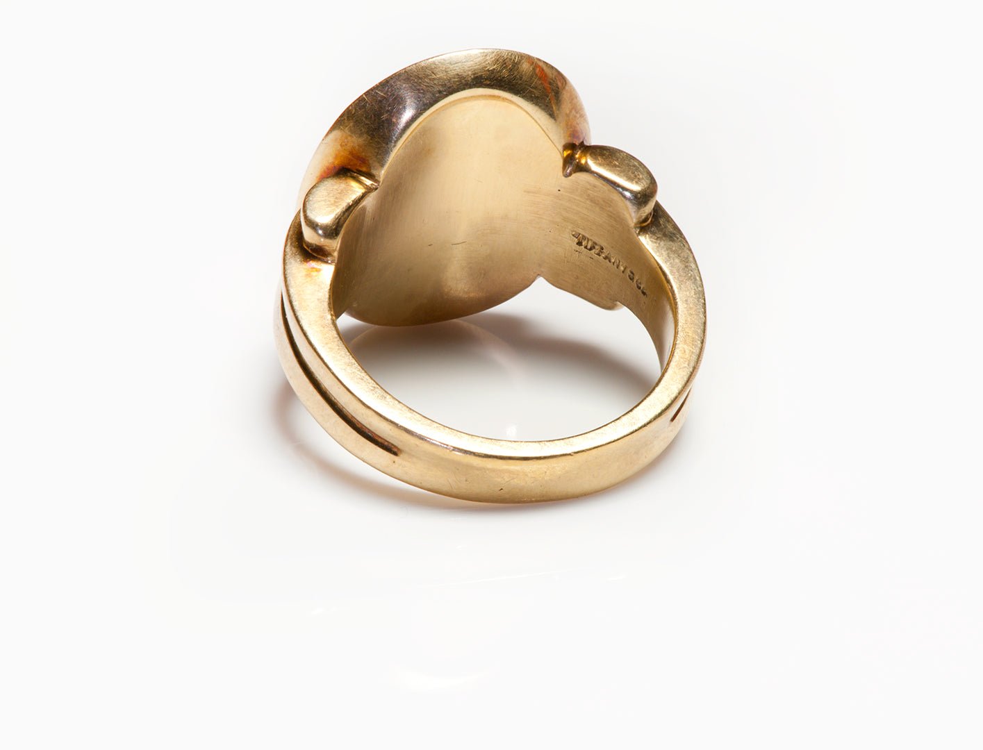 Tiffany & Co. Signed Platinum Mens Wedding Band Ring - Ruby Lane