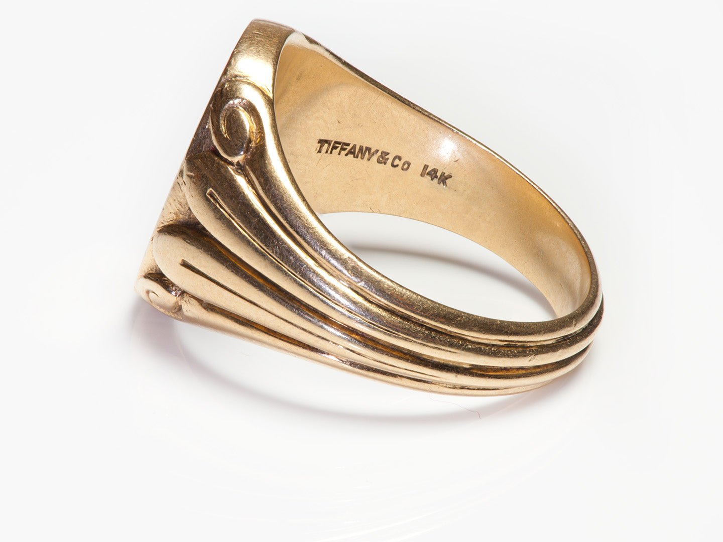 Antique Tiffany & Co. Gold Intaglio Men's Ring - DSF Antique Jewelry