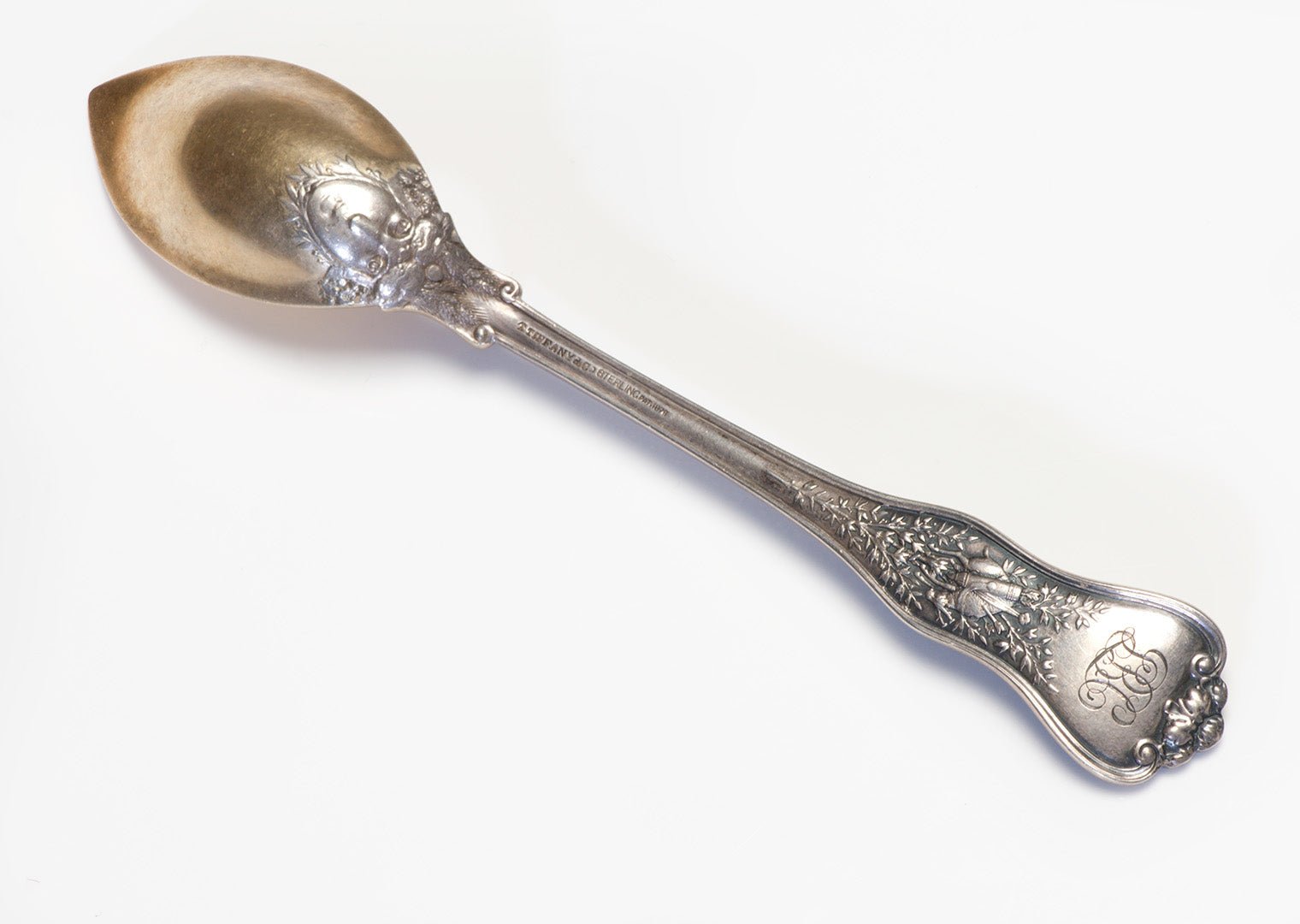 Antique Tiffany & Co. Silver Serving Spoon - DSF Antique Jewelry