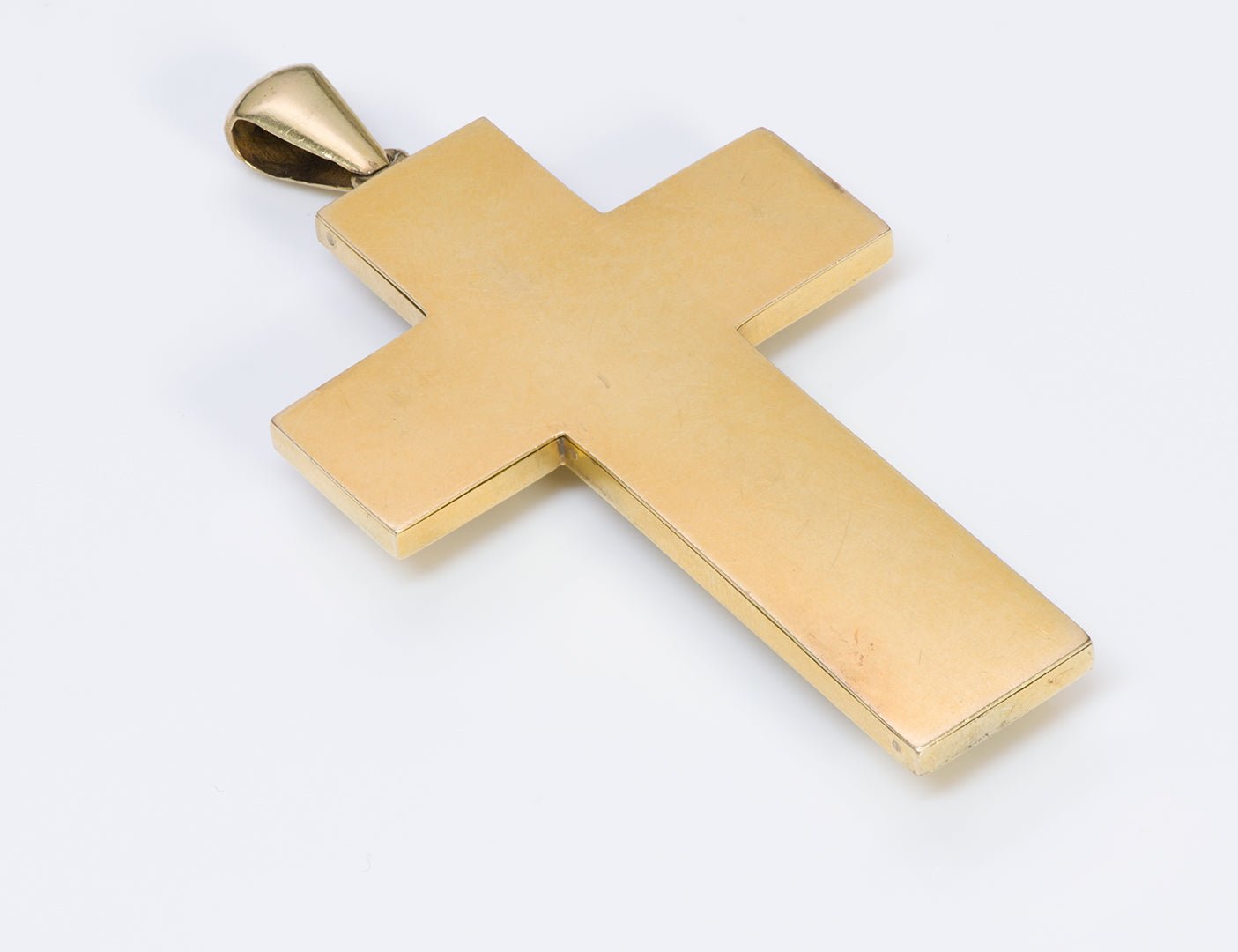 Antique Victorian Gold Garnet Cross Pendant