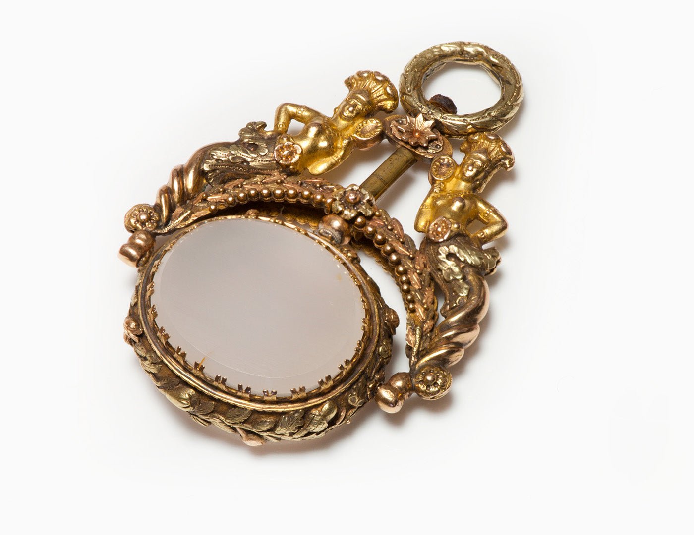 Antique Victorian Gold Lady Fob - DSF Antique Jewelry