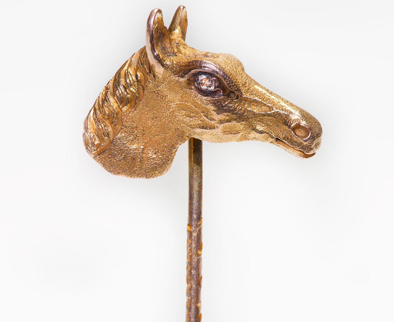 Antique Yellow Gold Diamond 🐴 Horse Stick Pin
