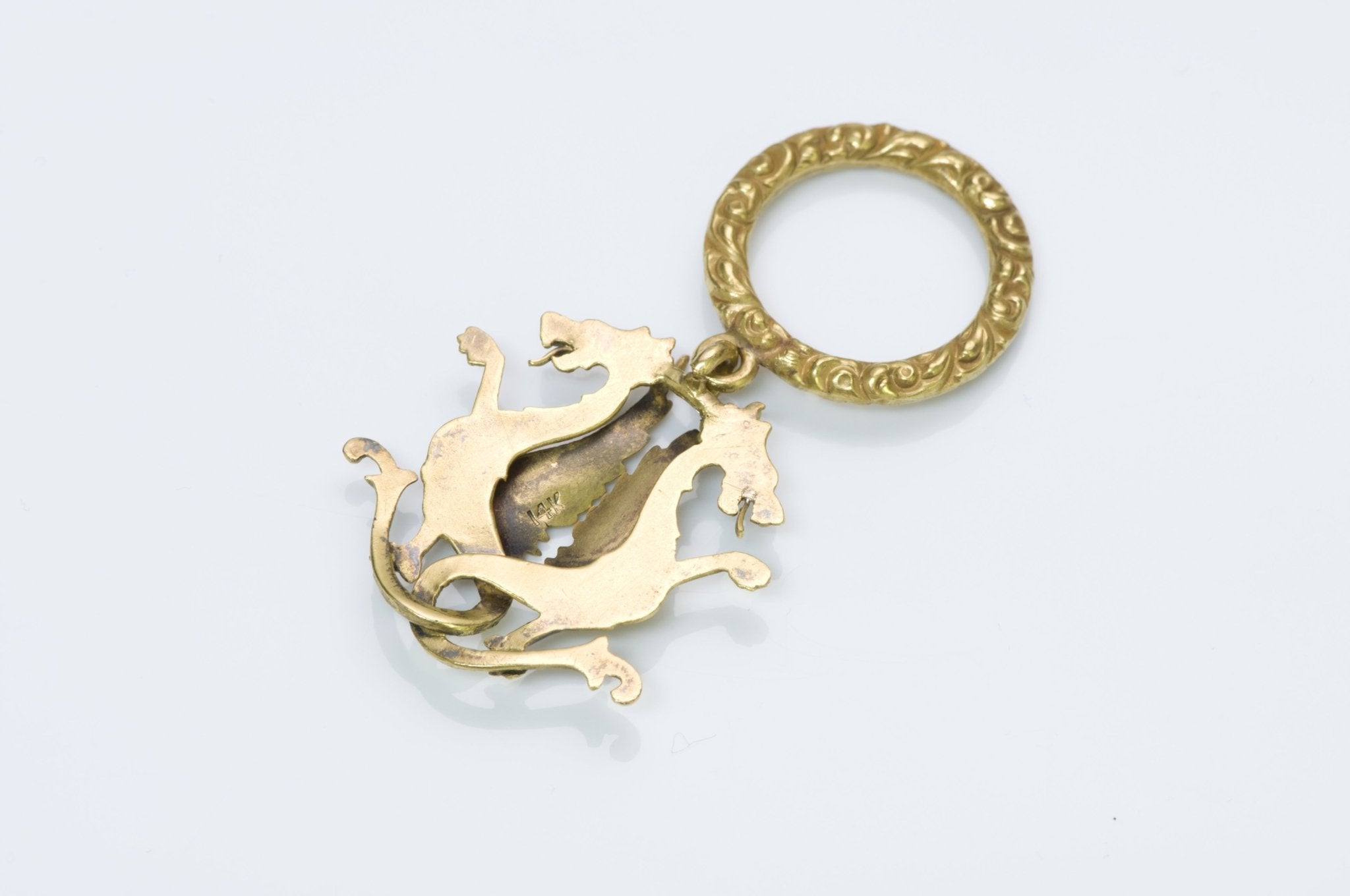 Antique Yellow Gold Griffin Fob
