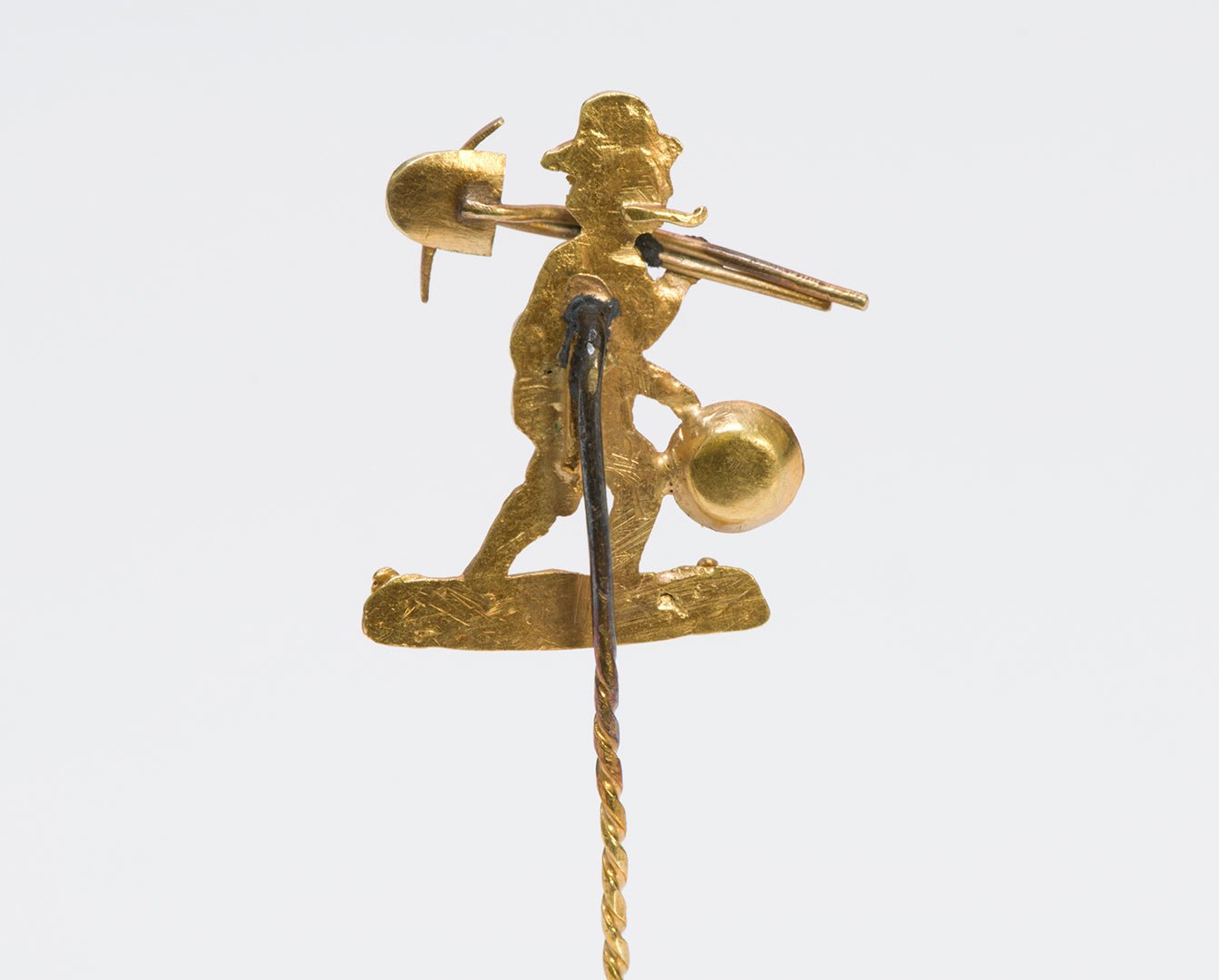 Antique Yellow Gold Miner Stick Pin