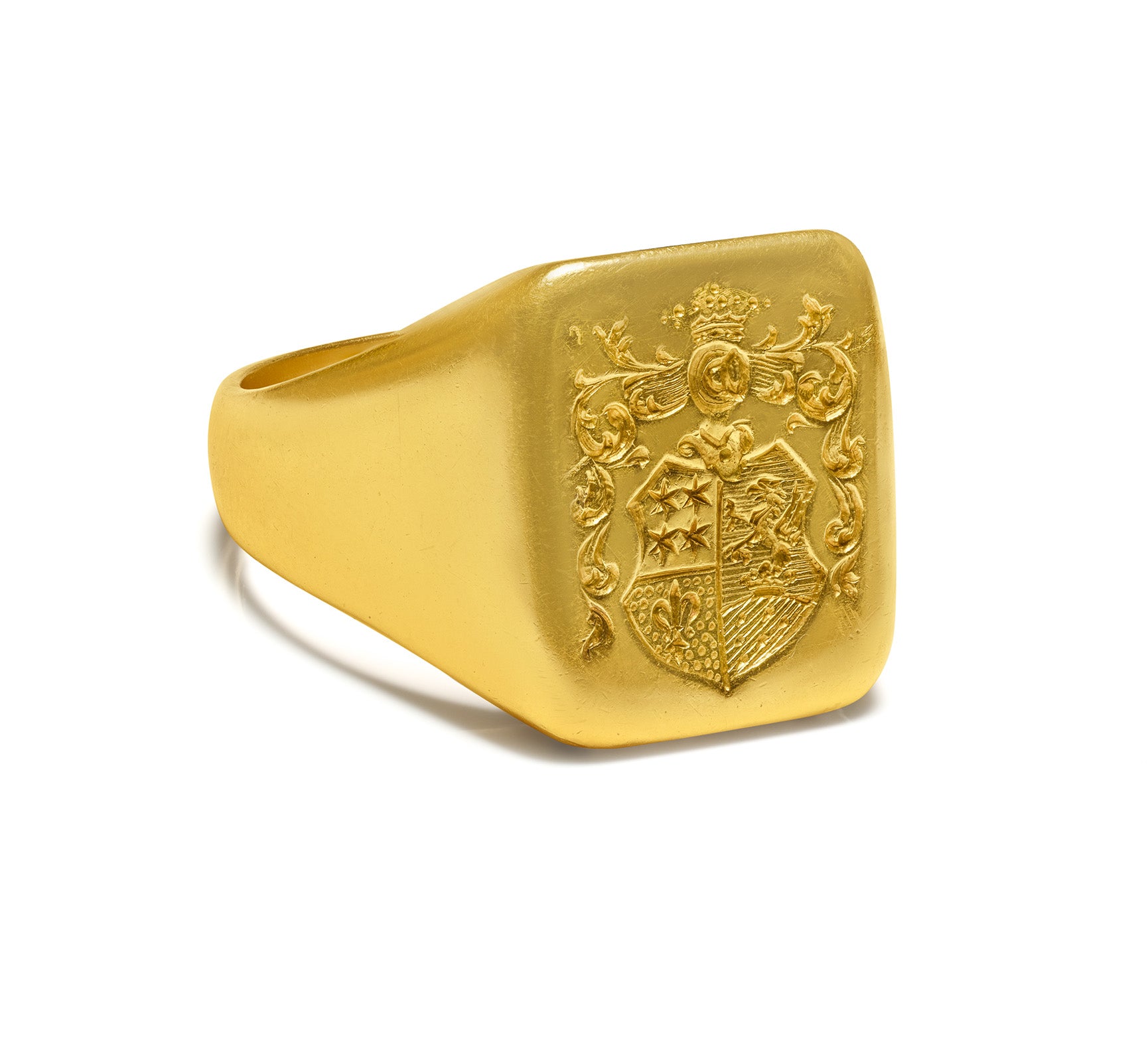 Victorian Gold Men’s Heraldic Crest Ring