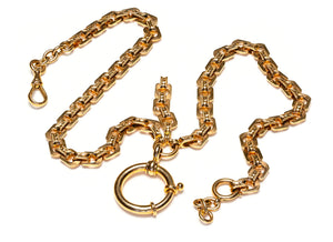 Victorian 14K Gold Watch Chain with Original Swivel Hook