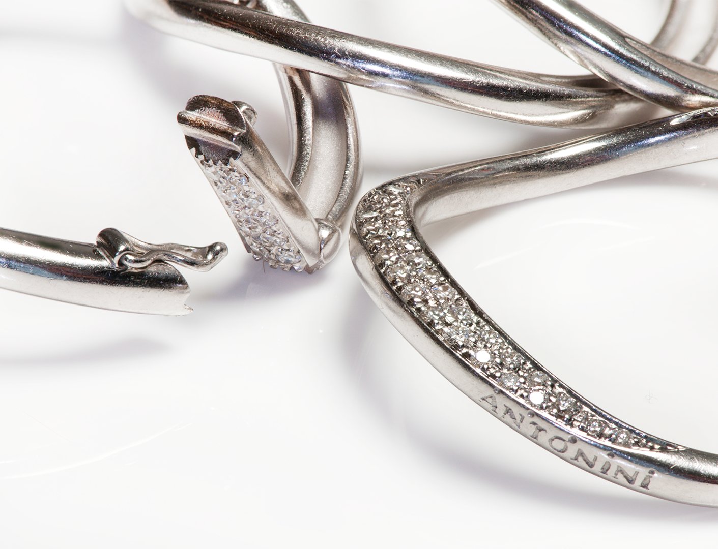 Antonini Pave Diamond Gold Link Bracelet