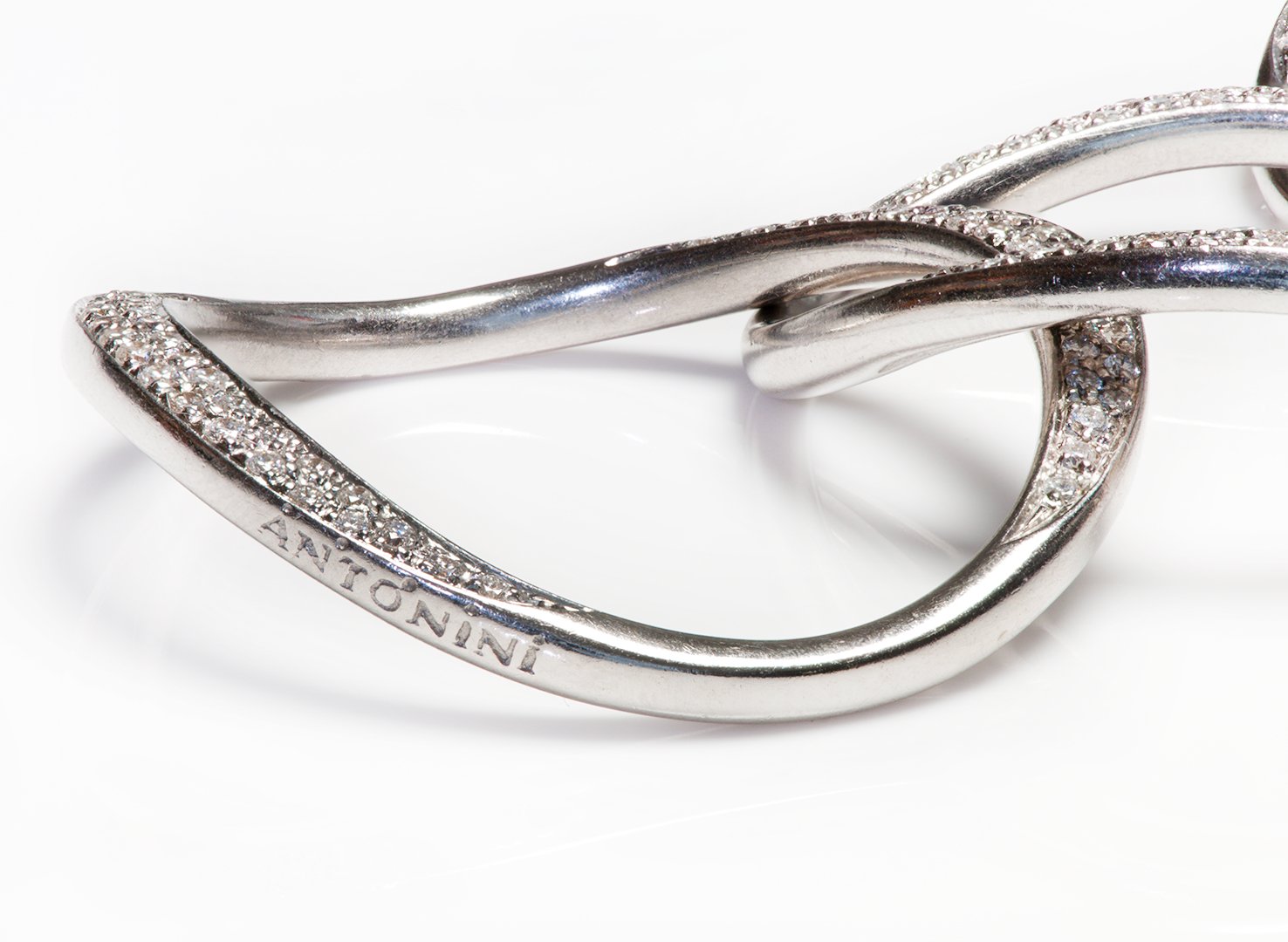 Antonini Pave Diamond Gold Link Bracelet