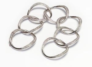 Antonini Pave Diamond Gold Link Bracelet