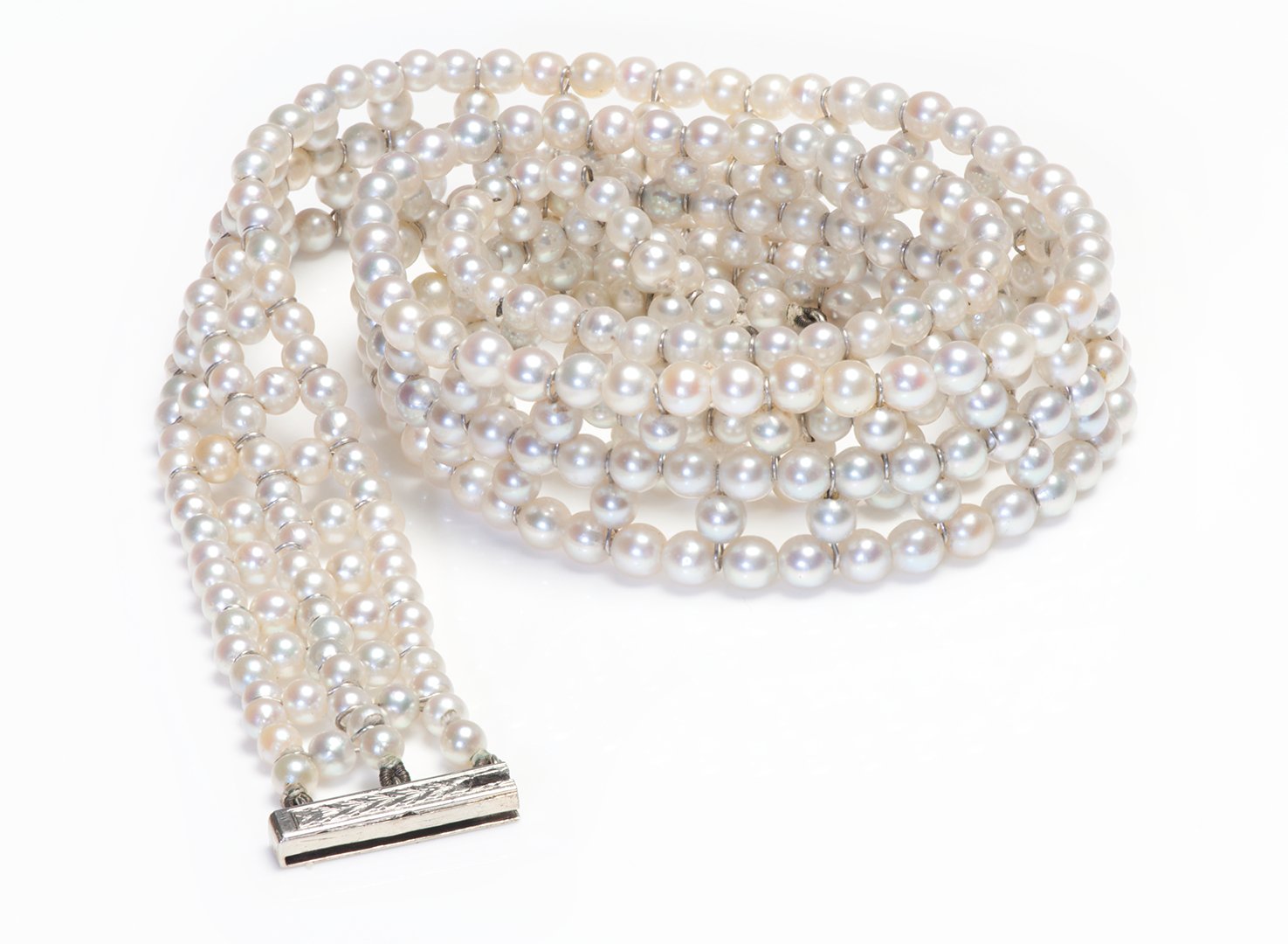 Art Deco Gold Pearl Necklace Bracelet - DSF Antique Jewelry