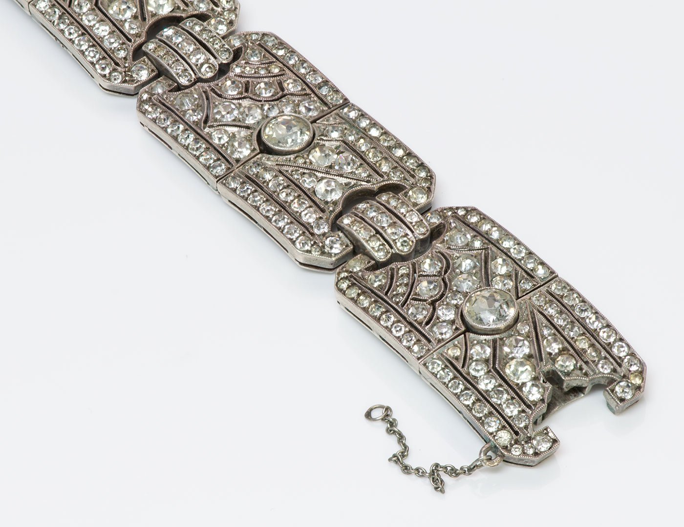 Art Deco Silver Paste Bracelet