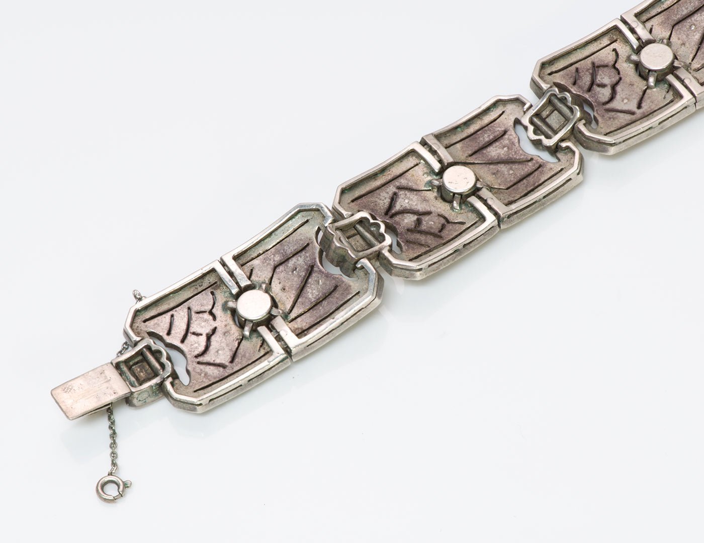 Art Deco Silver Paste Bracelet