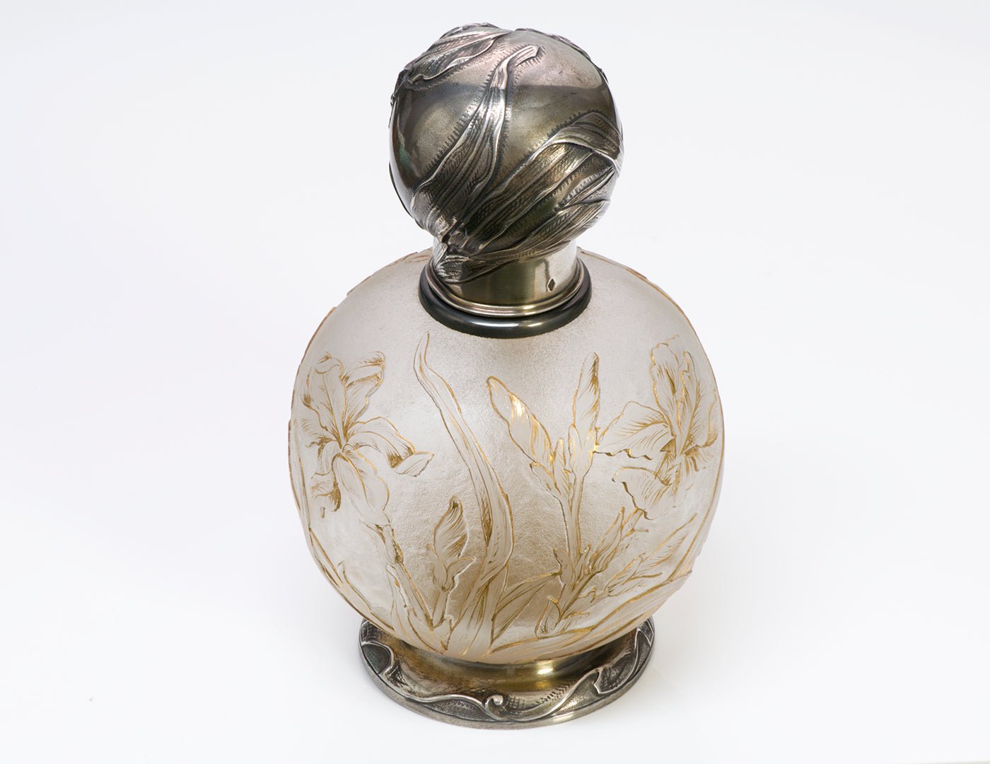 Art Nouveau French Silver Perfumer Bottle