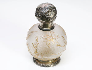 Art Nouveau French Silver Perfumer Bottle