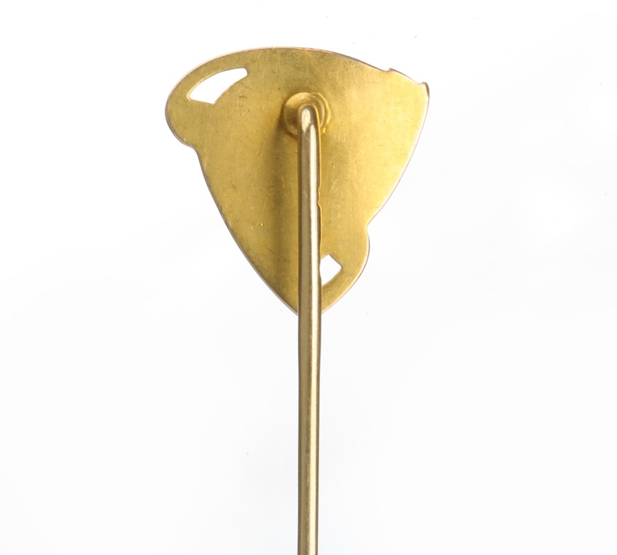 Art Nouveau Gold Oval Garnet Stick Pin
