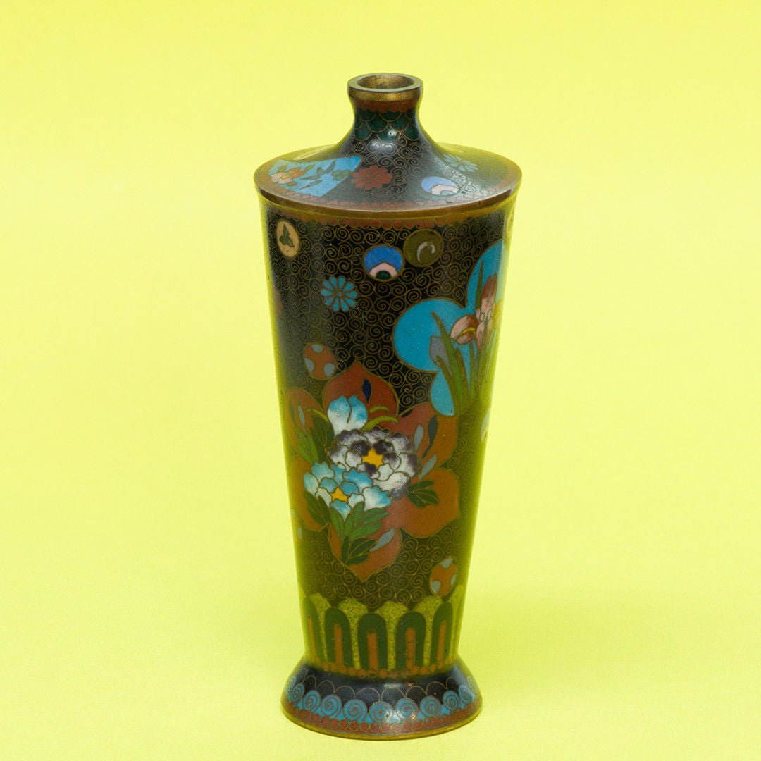 Asian Cloisonne Vase - DSF Antique Jewelry