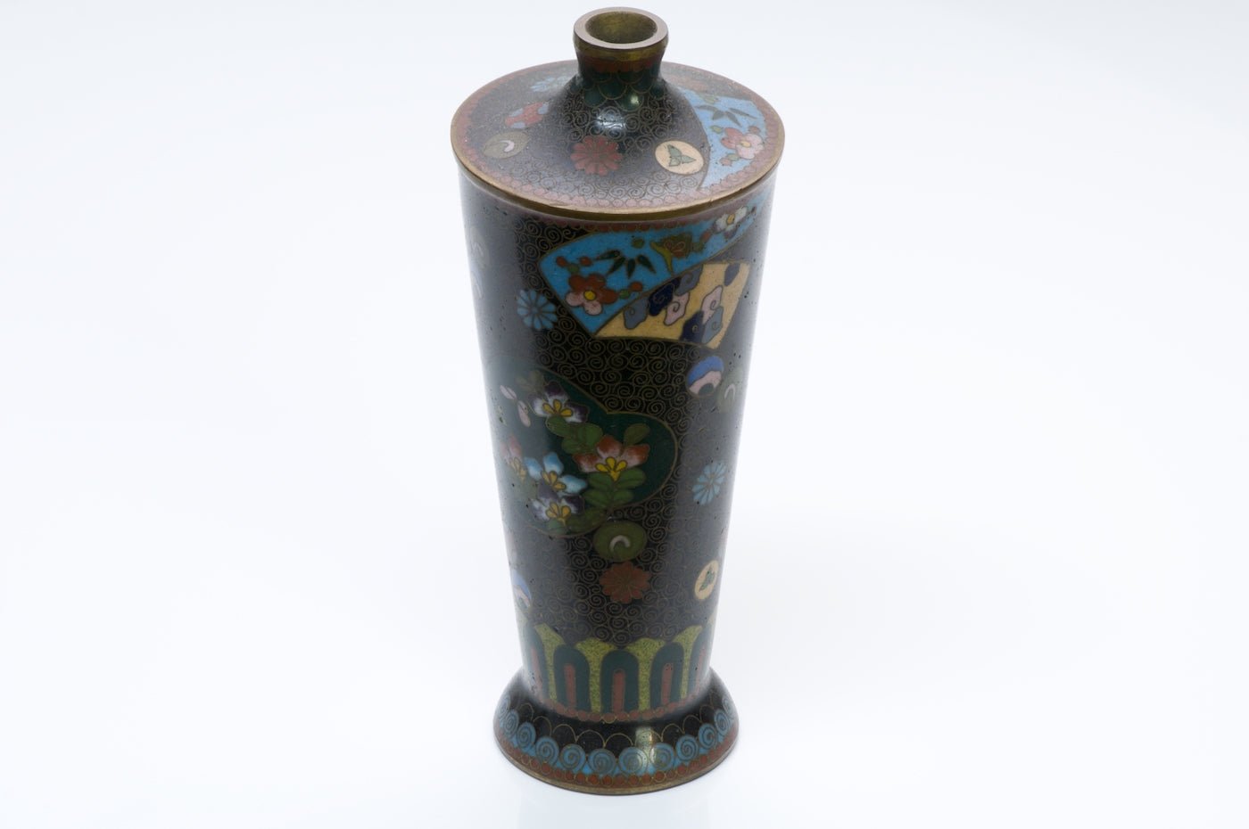 Asian Cloisonne Vase - DSF Antique Jewelry