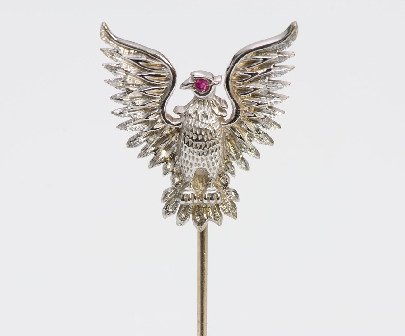 Asprey Ruby Gold Eagle Stick Pin
