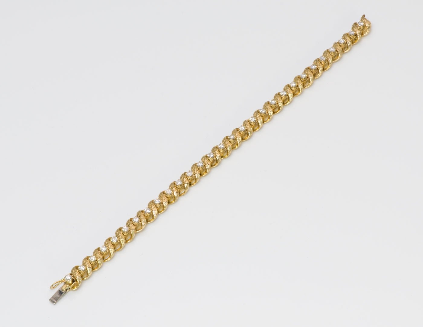 Atelier Munsteiner 18K Yellow Gold Diamond Bracelet - DSF Antique Jewelry