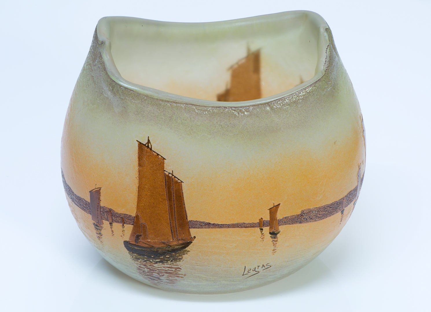 Auguste Legras Cameo Glass Bowl