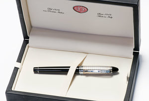 Aurora Ipsilon Sterling Silver Quadra Ballpoint Pen