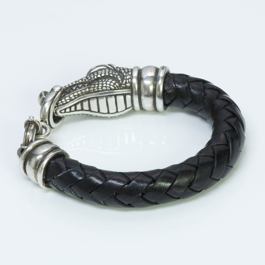 B. Kieselstein Cord Silver Crocodile Bracelet - DSF Antique Jewelry