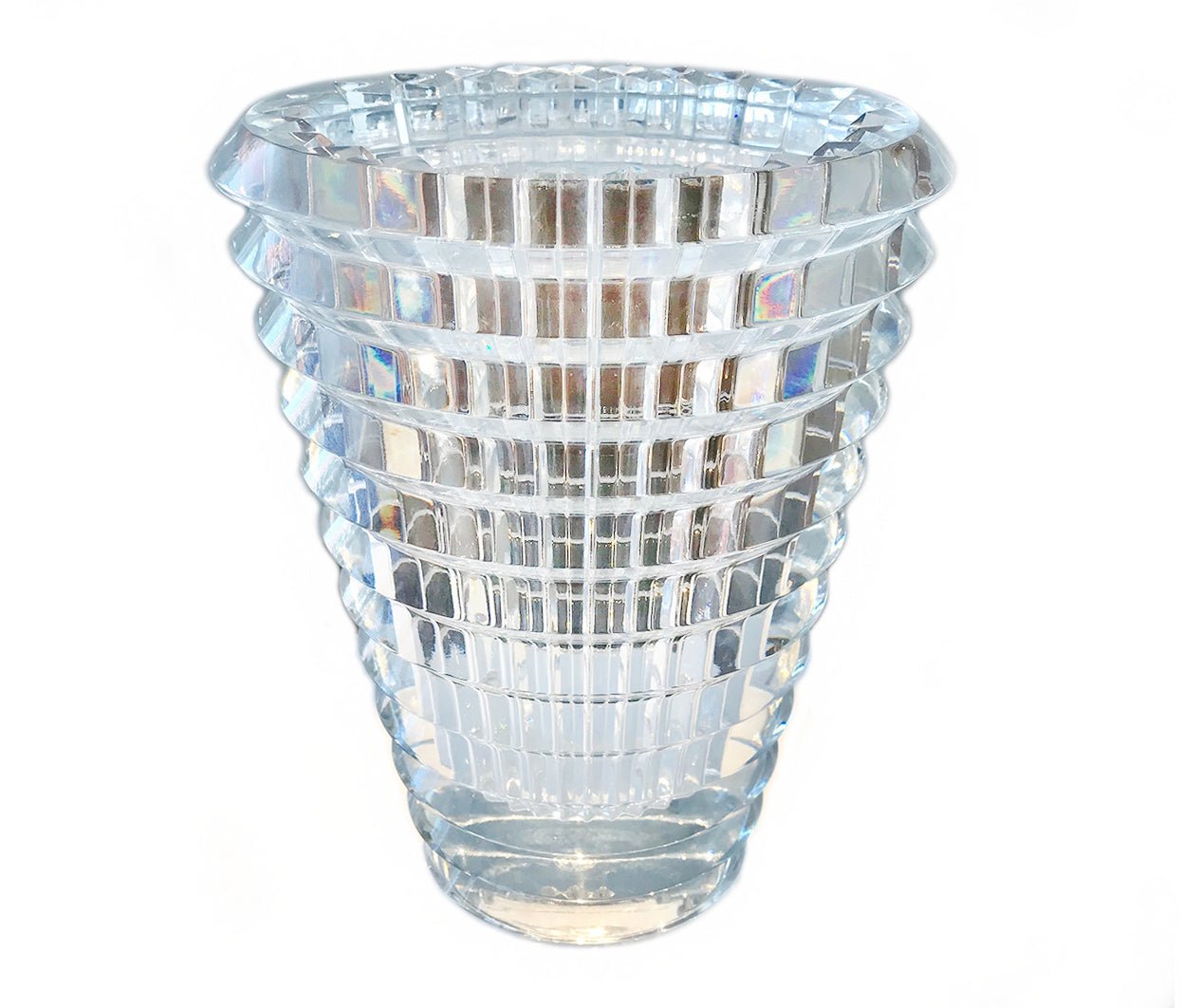 Baccarat Crystal Eye Oval Vase
