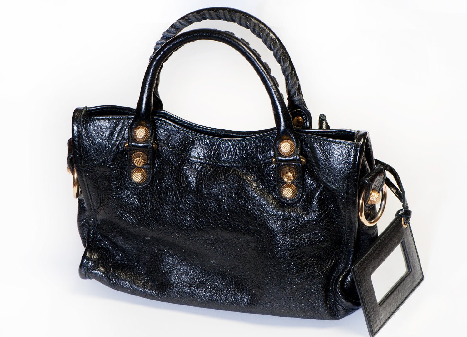 Balenciaga Black Leather Mini City Bag - DSF Antique Jewelry