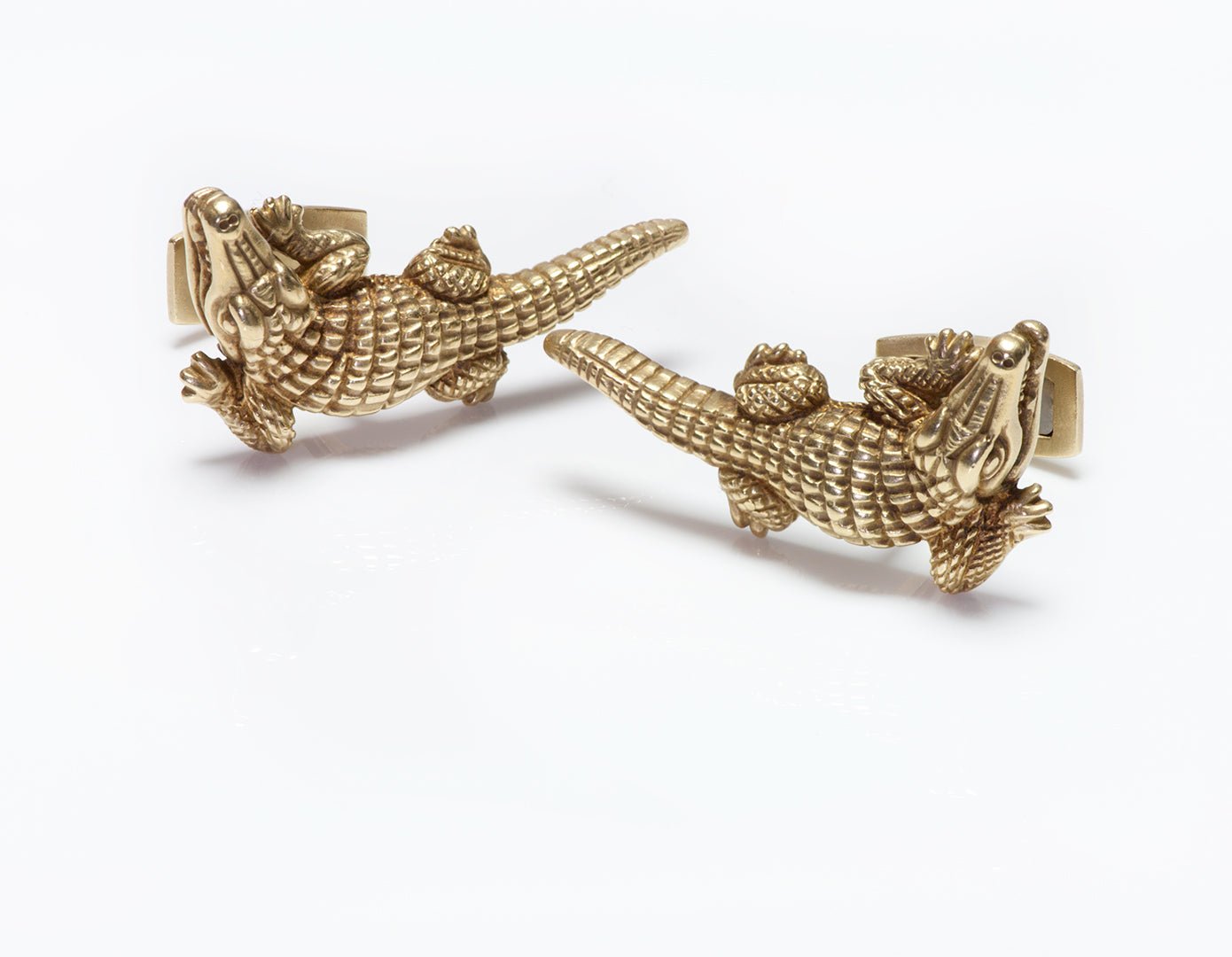 Barry Kieselstein-Cord 18K Gold Alligator Cufflinks