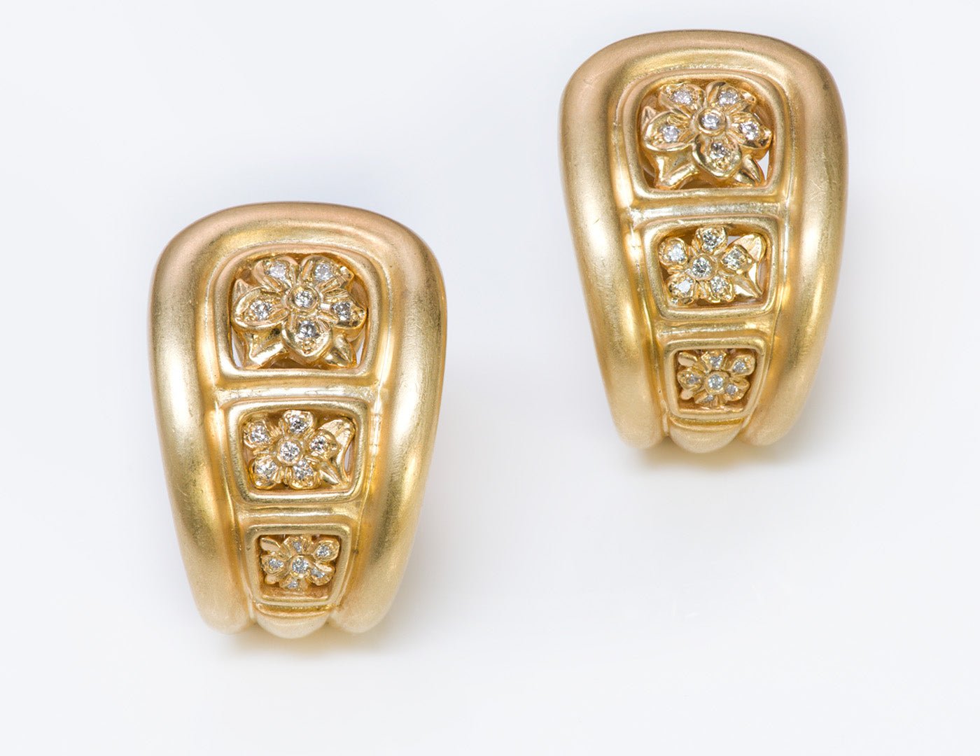 Barry Kieselstein-Cord Platinum Diamond Earrings