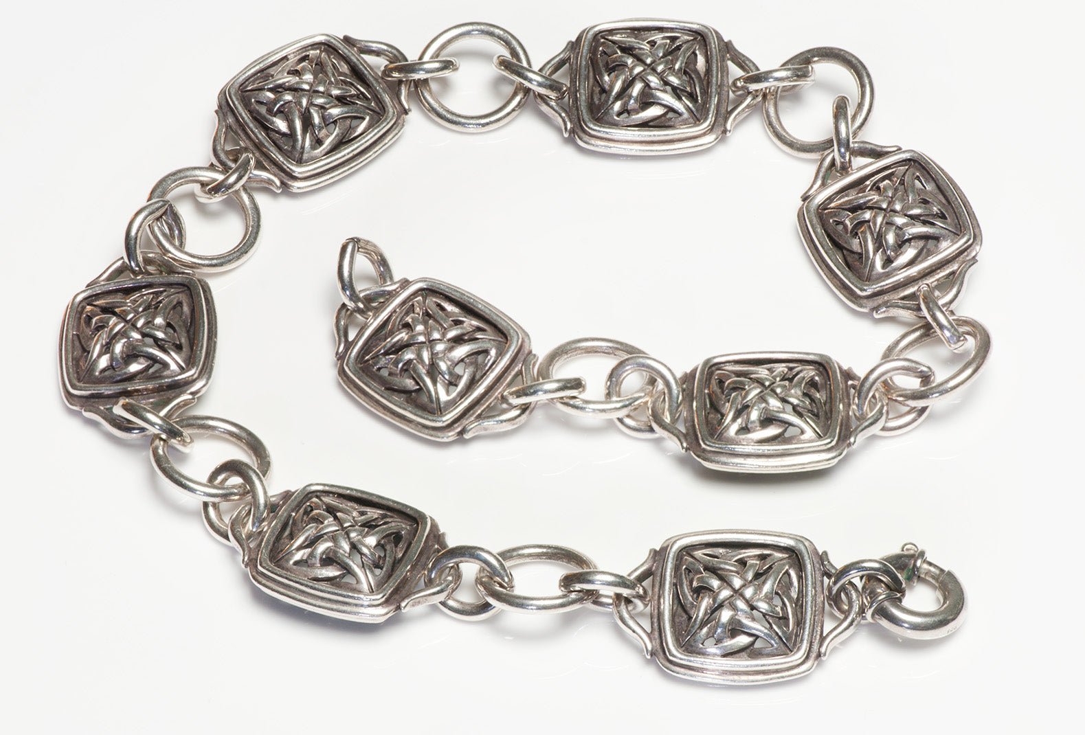 Barry Kieselstein Cord Silver Celtic Necklace