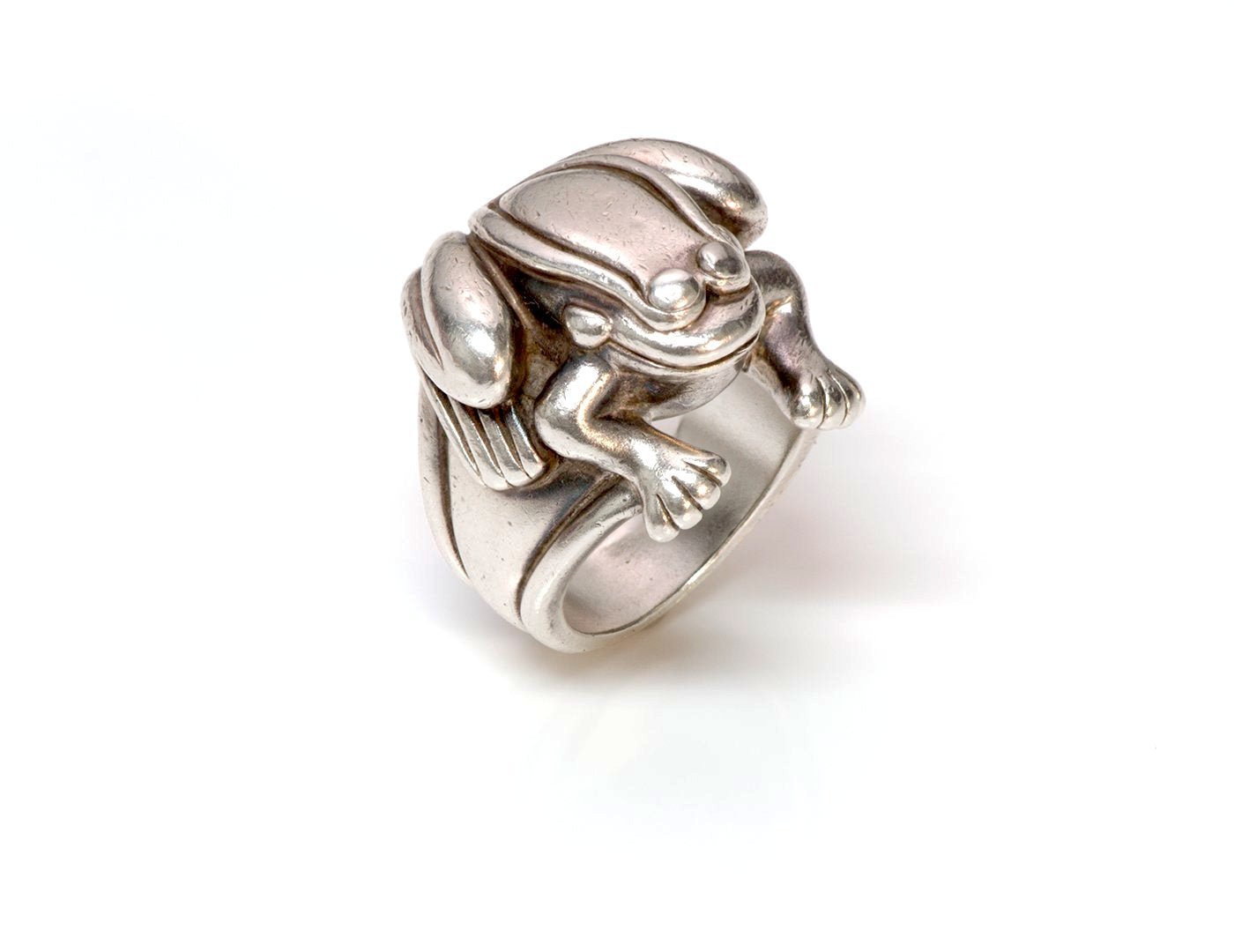 Barry Kieselstein-Cord Silver Frog Ring