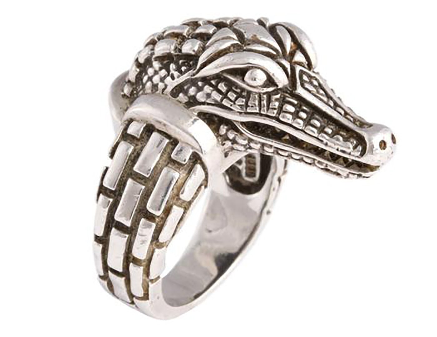 Barry Kieselstein-Cord Sterling Silver Alligator Ring - DSF Antique Jewelry
