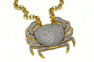 Begum Khan Royal Crab Pendant Necklace