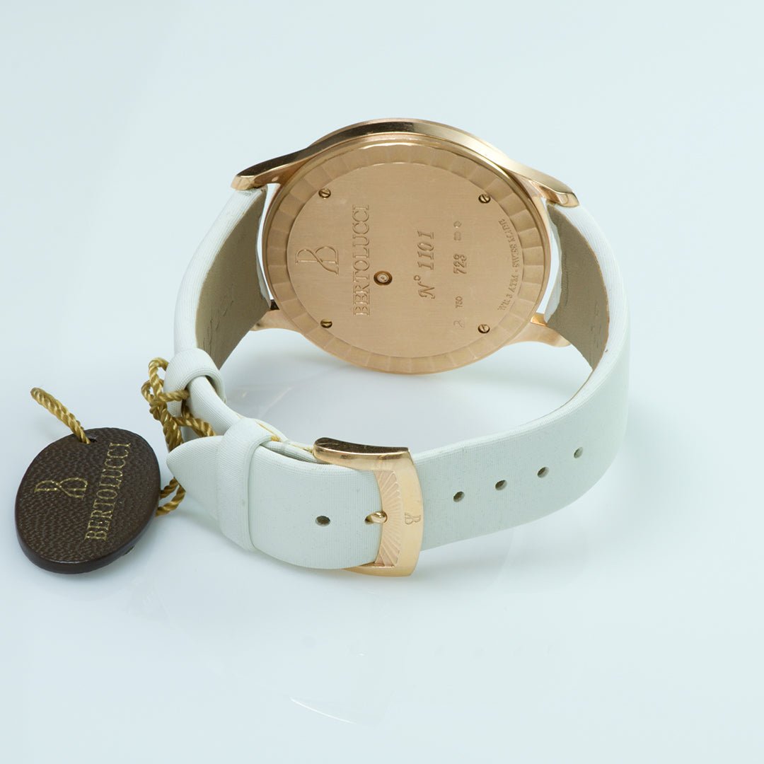 Bertolucci Stria 18K Gold Diamond Watch - DSF Antique Jewelry