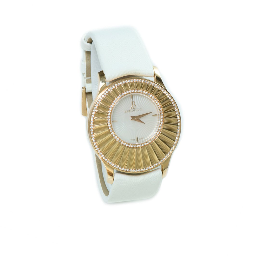 Bertolucci Stria 18K Gold Diamond Watch