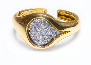 Boris Le Beau 18K Yellow Gold Diamond Cuff Bracelet