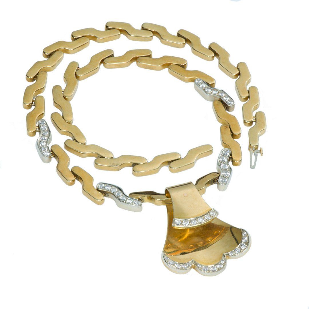 Boris Le Beau Gold and Diamond Necklace